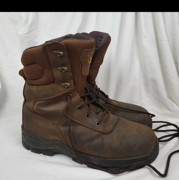 Herman Survivors Men's size 11 WIDE Jason III Steel Toe Leather Work Boots - Picture 1 of 12